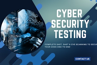 perform sast, dast, and cve vulnerability scanning for your application or code