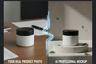 create hyper realistic ai product photography and mockups