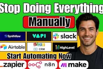 synthflow vapi ai voice agent slack ghl airtable zoho n8n zapier ai automation