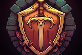 do a fantasy game logo and branding