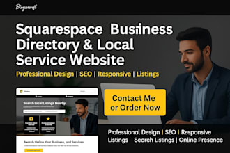 squarespace business directory website listing company website local service web