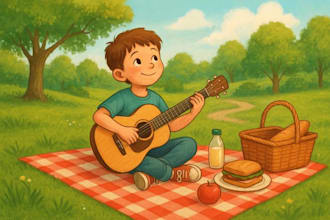 watercolor children  book illustration