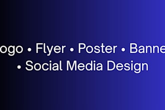design eyecatching logo flyers and social media posts