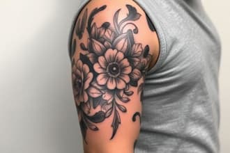 create a tattoo design of tattoo sleeve