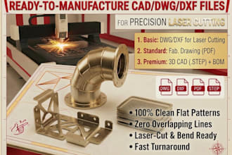 create sheet metal dxf files for laser cutting and bending