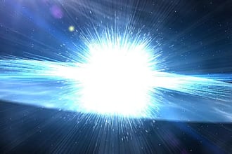 create a Big Bang intro video of your text or logo