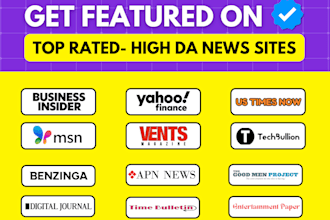 publish your article or guest post on high authority sites with backlinks