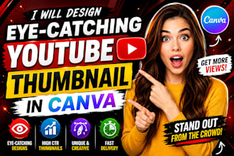 design eye catching youtube thumbnails in canva