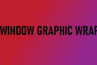 design creative shopfront or storefront window graphics