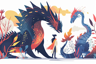 illustrate fantasy art creatures and characters