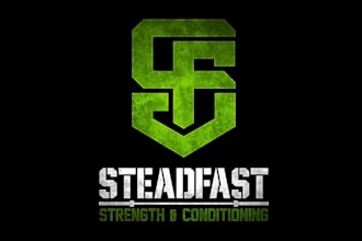 design classic steadfast strength conditioning logo