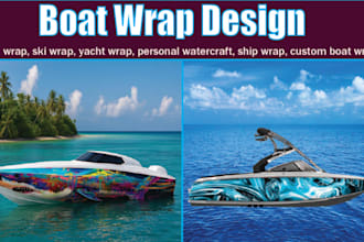 quickly create a boat wrap, jet ski, or yacht design