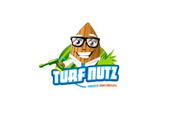design professional weed control fertilization company logo