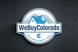 design unique we buy colorado logo with home care