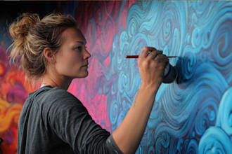 create custom graffiti art designs murals and wall arts