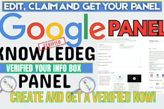 create google knowledge panel graph or edit knowledge panel for person category