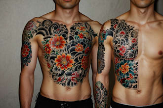 do a super artistic tattoo designs in japanese style