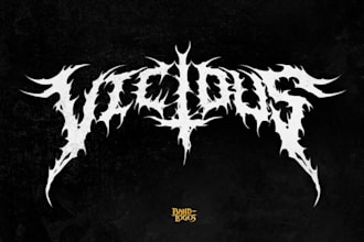 design a power metal logo