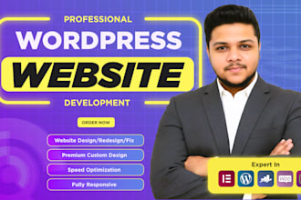 be your elementor expert to design your wordpress site