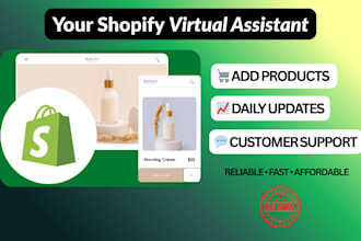 be your shopify clothing store virtual assistant