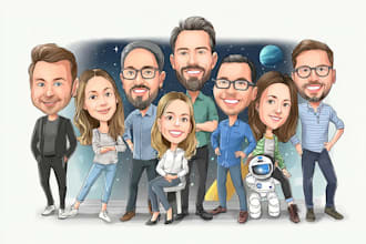 draw a caricature, cartoon caricatures