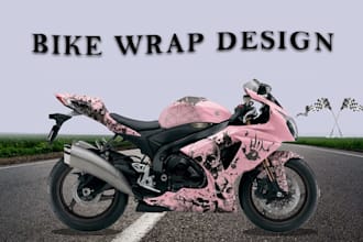 design professional mx, bike, and helmet vinyl wrap designs
