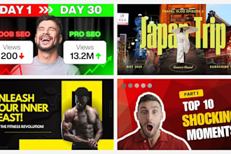 design eye catching youtube thumbnail