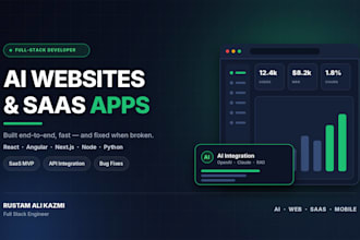 ai software developer ai website development full stack saas developer ai app