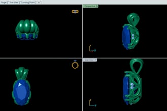 create professional jewellry cad design in metrix rahino