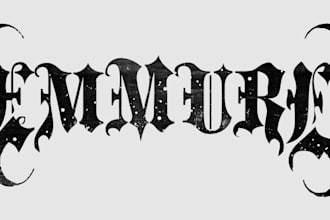 make a stoner doom metal logo