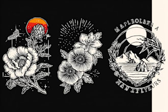 design a stunning minimalist lineart tattoo for you