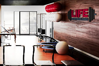 create modern physical fitness, bodybuilding, gym, yoga logo
