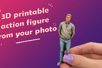 create a 3d printable action figure from your photo