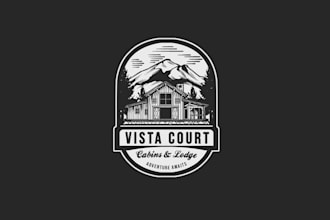 design captivating upscale rustic mountain boutique logo