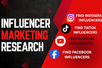 do influencer marketing campaign with micro influencer research and outreach