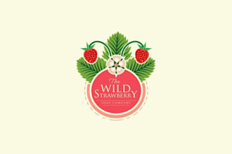 design amazing wild strawberry soap company logo