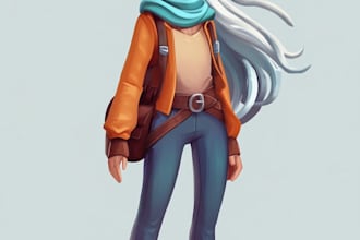 draw 2d game character or 2d game character