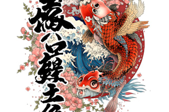 design a tattoo in japanese style