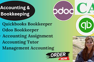 do bookkeeping, accounting on quickbooks and odoo