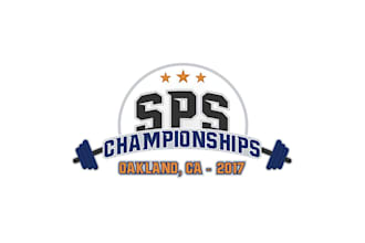 design powerful weightlifting championships logo