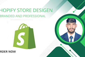 build a complete shopify store and shopify web site