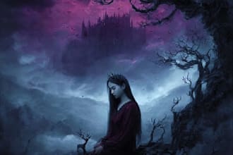create hauntingly beautiful dark fantasy art