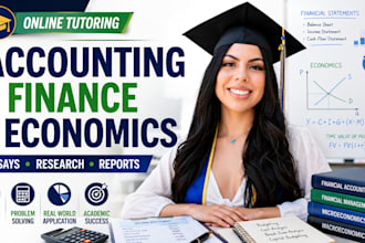 be your accounting, finance and economics tutor