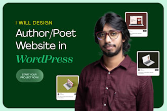 create a responsive author or poet website in wordpress