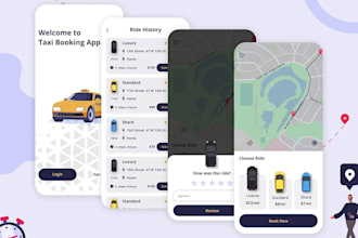 develop car rental app, limousine app, ridesharing app, carpooling app, car hire