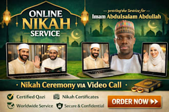 be your imam for online nikah witness and certificate