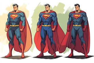 draw comic superhero portraits