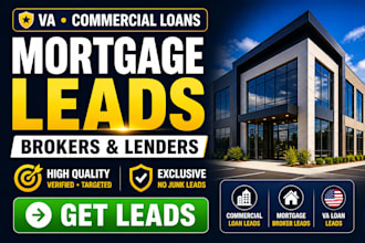 generate commercial mortgage loan leads mortgage broker va loan mortgage website