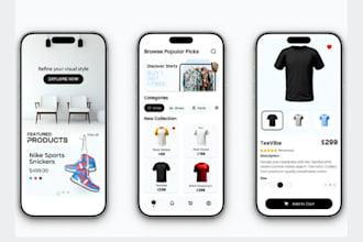 develop ai shopping app, woocommerce app, b2b, c2c, b2c, ecommerce mobile app