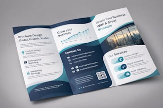 design corporate brochure booklet and company profile for your brand